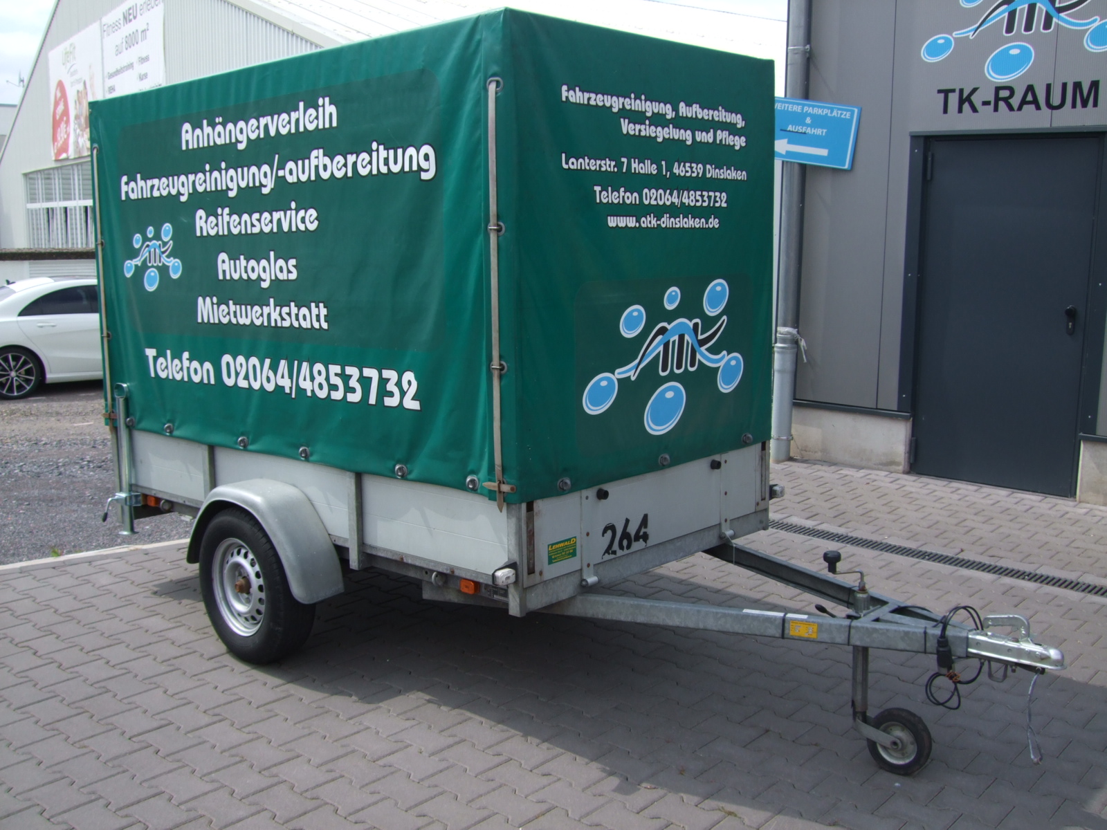 Anhängerverleih 750 kg 2,50 Meter